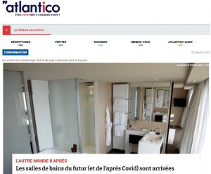 Lire la suite à propos de l’article Article Atlantico sur la salle de bains du futur