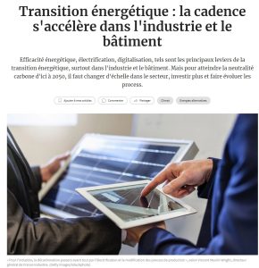 Lire la suite à propos de l’article Article des Echos : la cadence s&rsquo;accélère dans l&rsquo;industrie et le bâtiment